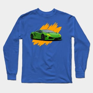 green lamborghini Long Sleeve T-Shirt